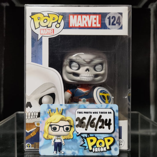 FUNKO POP! Vinyl Bobble-Head Marvel RARE #124 Taskmaster [Walgreens (Stickerless)] [VAULTED]