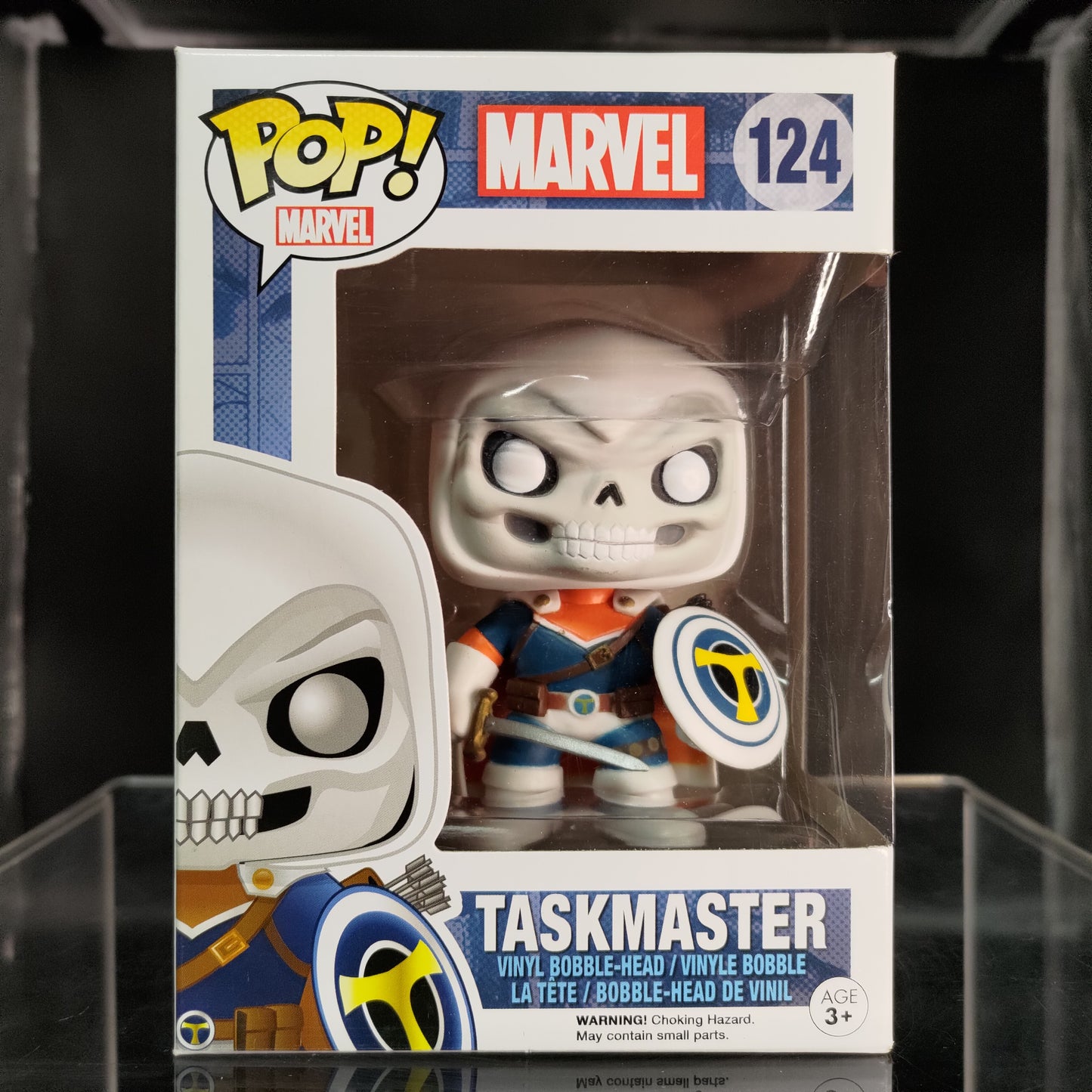 FUNKO POP! Vinyl Bobble-Head Marvel RARE #124 Taskmaster [Walgreens (Stickerless)] [VAULTED]