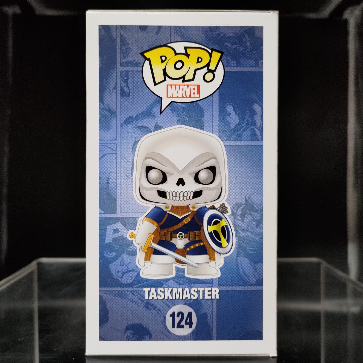 FUNKO POP! Vinyl Bobble-Head Marvel RARE #124 Taskmaster [Walgreens (Stickerless)] [VAULTED]