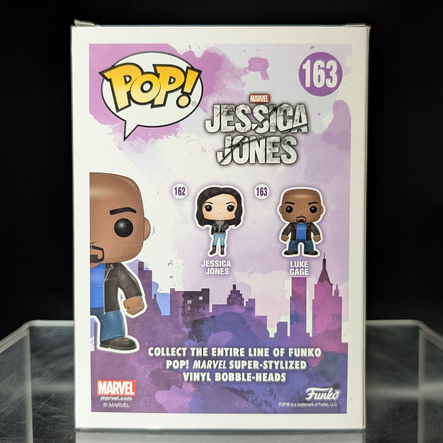 FUNKO POP! Vinyl Bobble-Head Marvel RARE Jessica Jones #163 Luke Cage (Jessica Jones) [VAULTED]