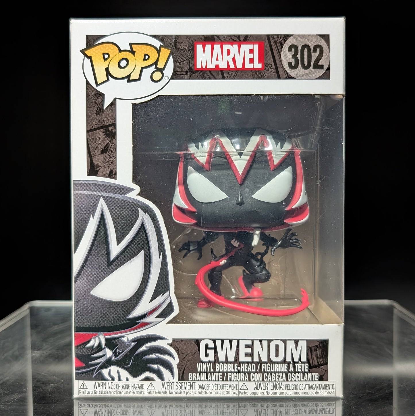 FUNKO POP! Vinyl Bobble-Head Marvel RARE #302 Gwenom [VAULTED]
