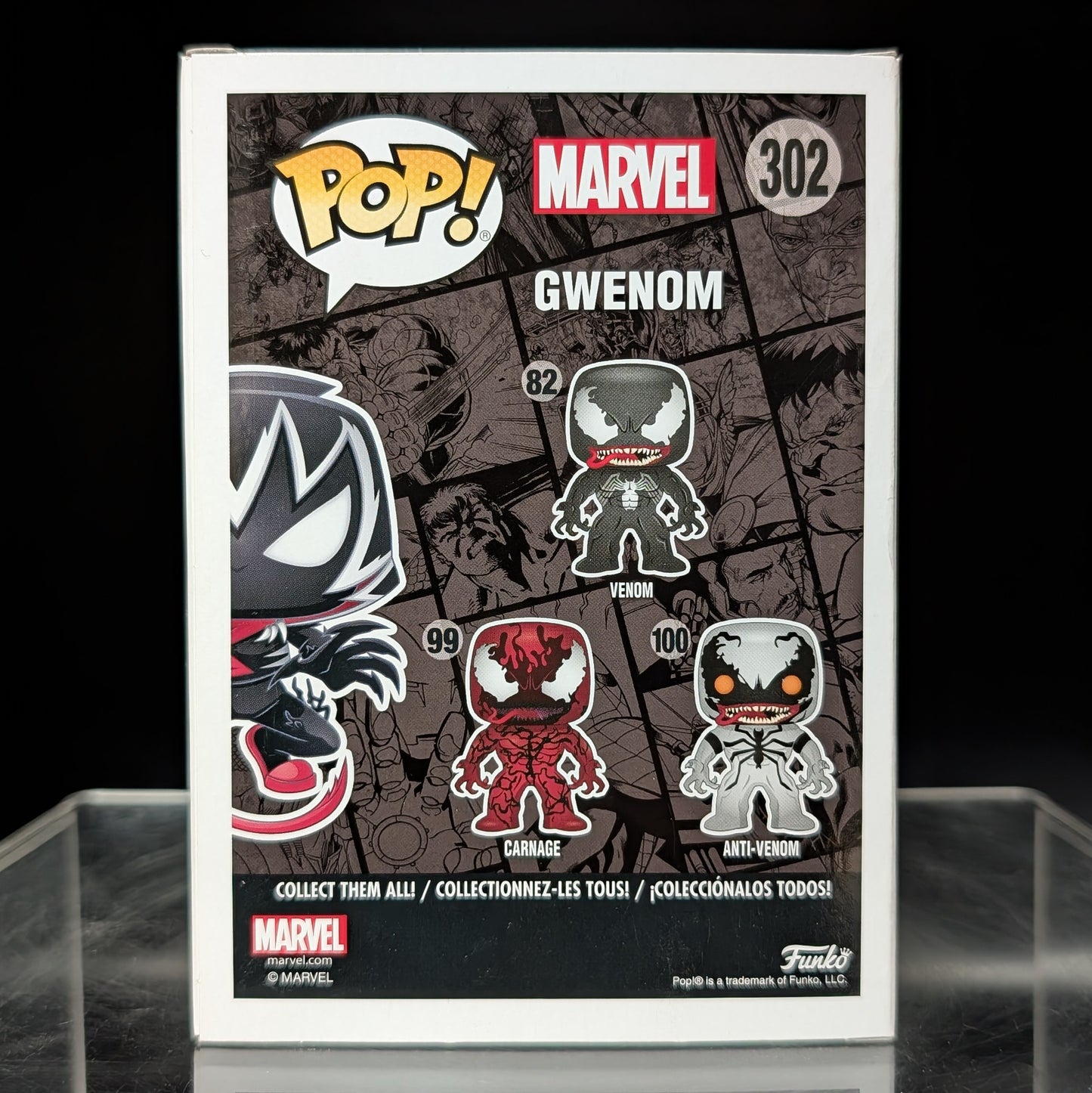 FUNKO POP! Vinyl Bobble-Head Marvel RARE #302 Gwenom [VAULTED]