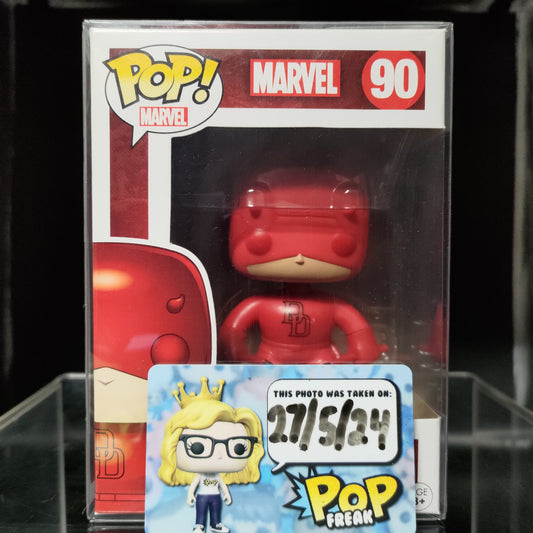 FUNKO POP! Vinyl Marvel RARE #90 Daredevil (Red) [Hot Topic (Stickeless)] [VAULTED]