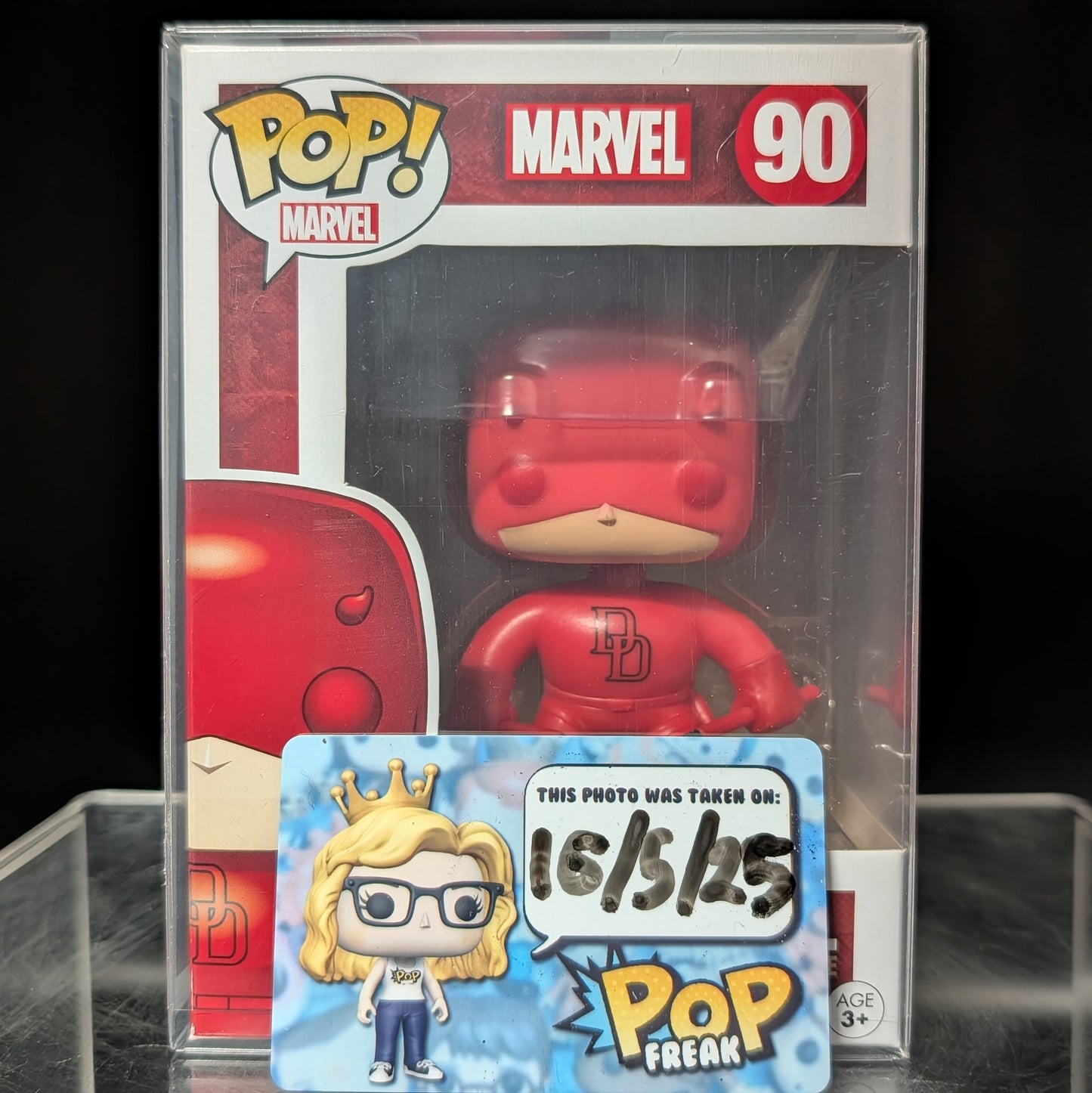 FUNKO POP! Vinyl Marvel RARE #90 Daredevil (Red) [Hot Topic (Stickeless)] [VAULTED]