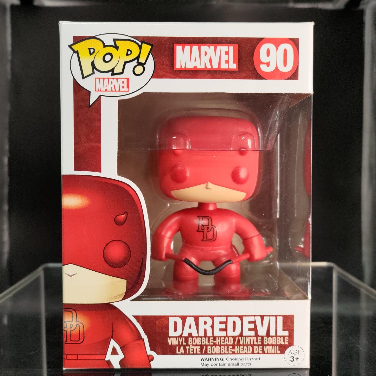 FUNKO POP! Vinyl Marvel RARE #90 Daredevil (Red) [Hot Topic (Stickeless)] [VAULTED]