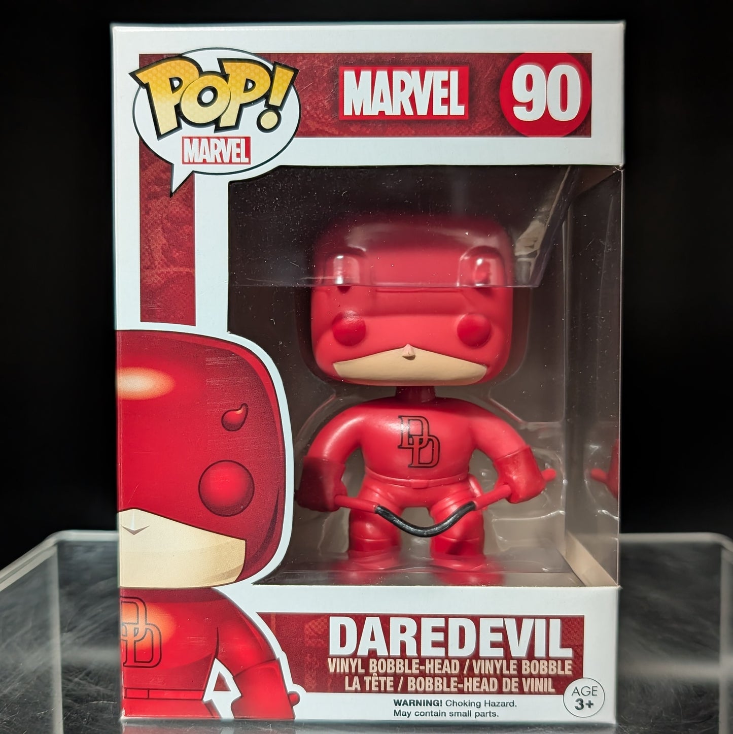 FUNKO POP! Vinyl Marvel RARE #90 Daredevil (Red) [Hot Topic (Stickeless)] [VAULTED]