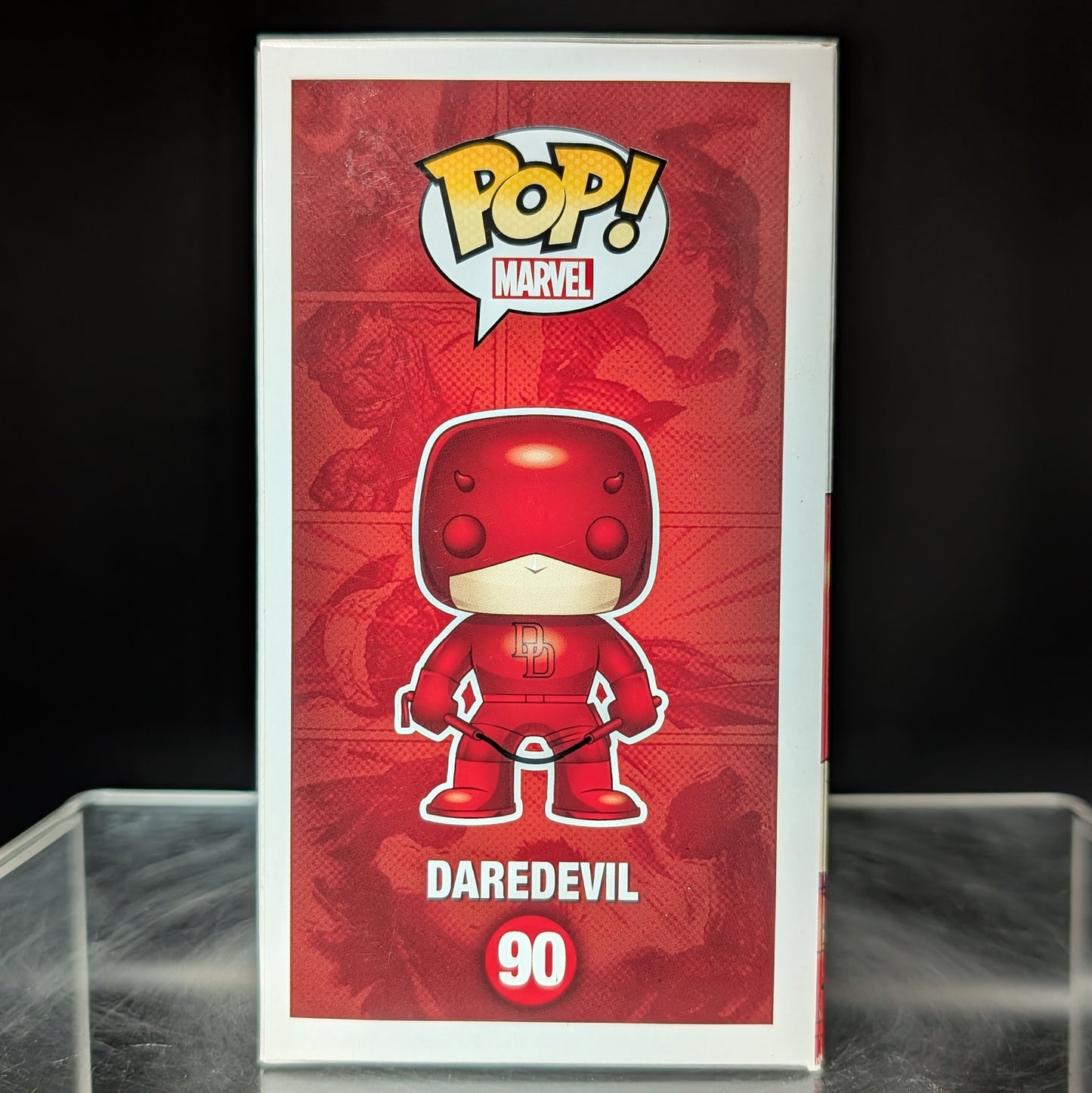 FUNKO POP! Vinyl Marvel RARE #90 Daredevil (Red) [Hot Topic (Stickeless)] [VAULTED]