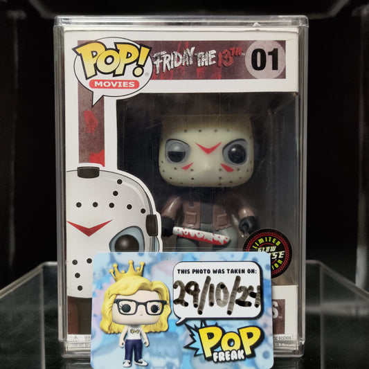 FUNKO POP! Vinyl Movies RARE Friday The 13th #01 Jason Voorhees (GITD) (3 Languages) [Chase] [VAULTED]