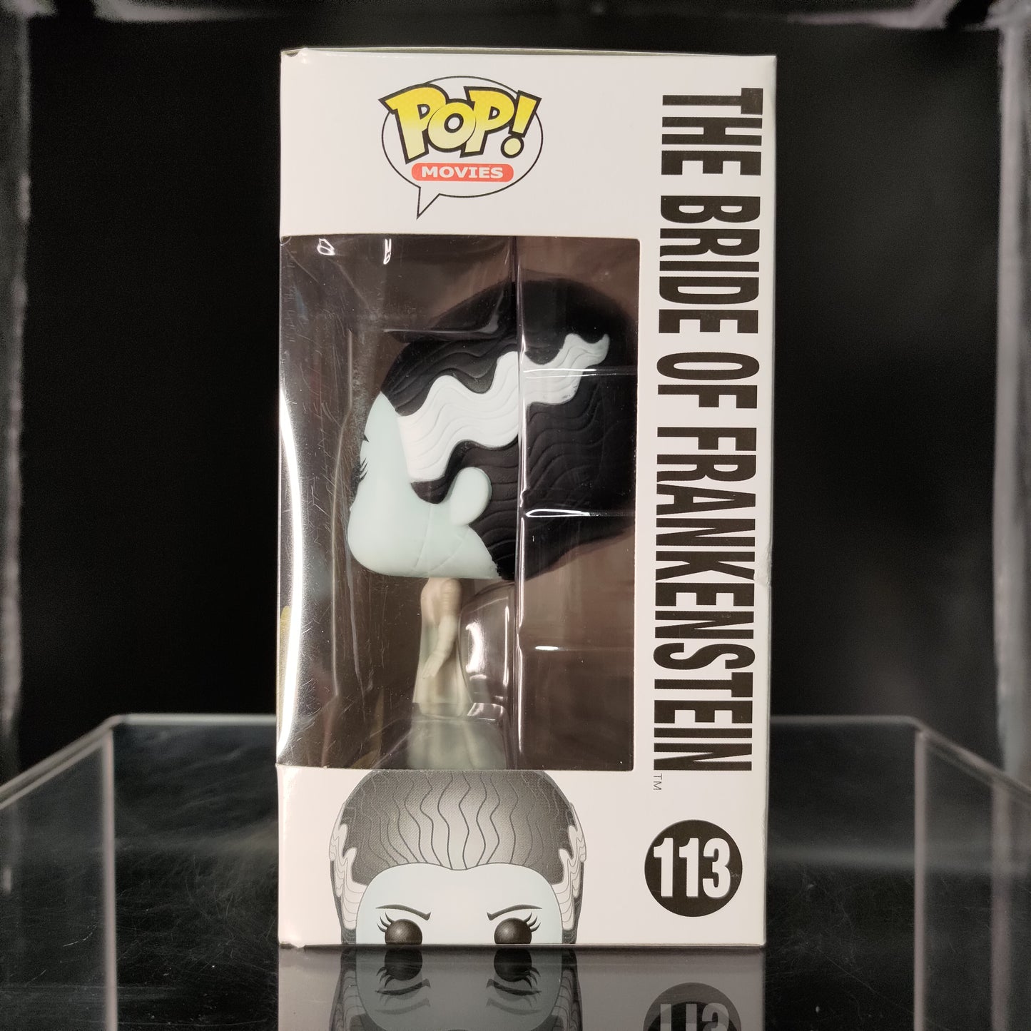 FUNKO POP! Vinyl Movies RARE Monsters #113 The Bride of Frankenstein (GITD) [Hot Topic (Stickerless)] [VAULTED]