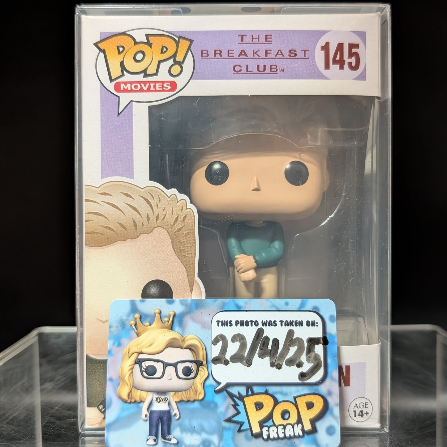 FUNKO POP! Vinyl Movies RARE The Breakfast Club #145 Brian Johnson [VAULTED]