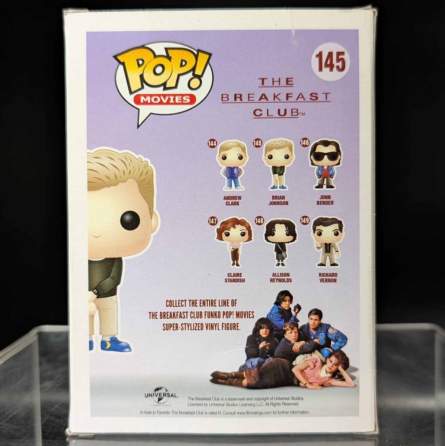 FUNKO POP! Vinyl Movies RARE The Breakfast Club #145 Brian Johnson [VAULTED]