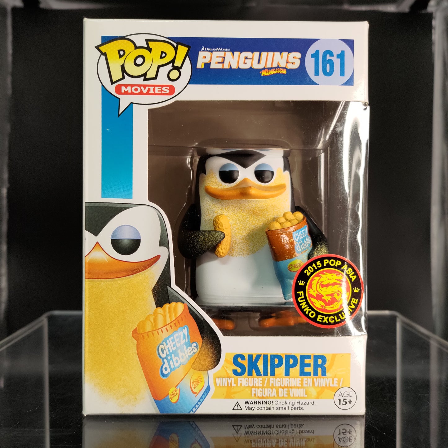 FUNKO POP! Vinyl Movies RARE Penguins #161 Skipper (Cheesy) [Summer Convention] [VAULTED]