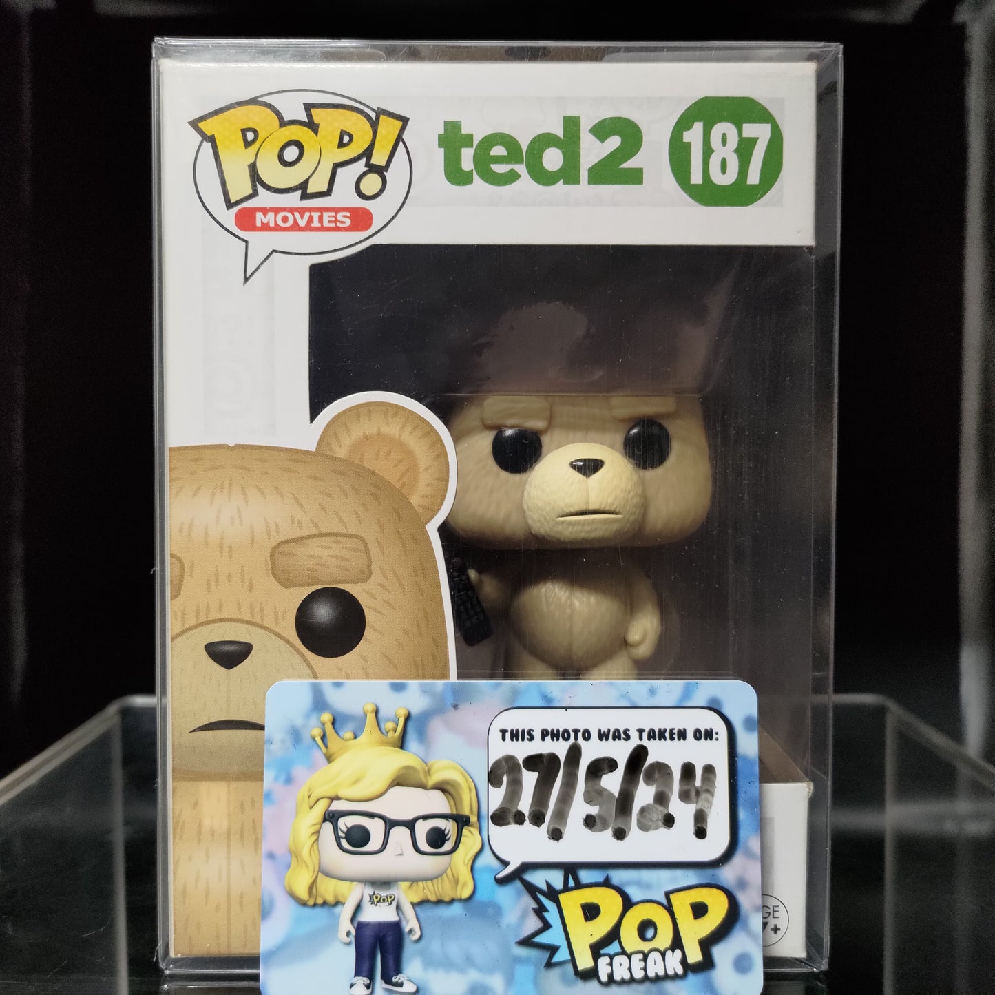 FUNKO POP! Vinyl Movies RARE Ted 2 #187 Ted (Remote) [VAULTED]