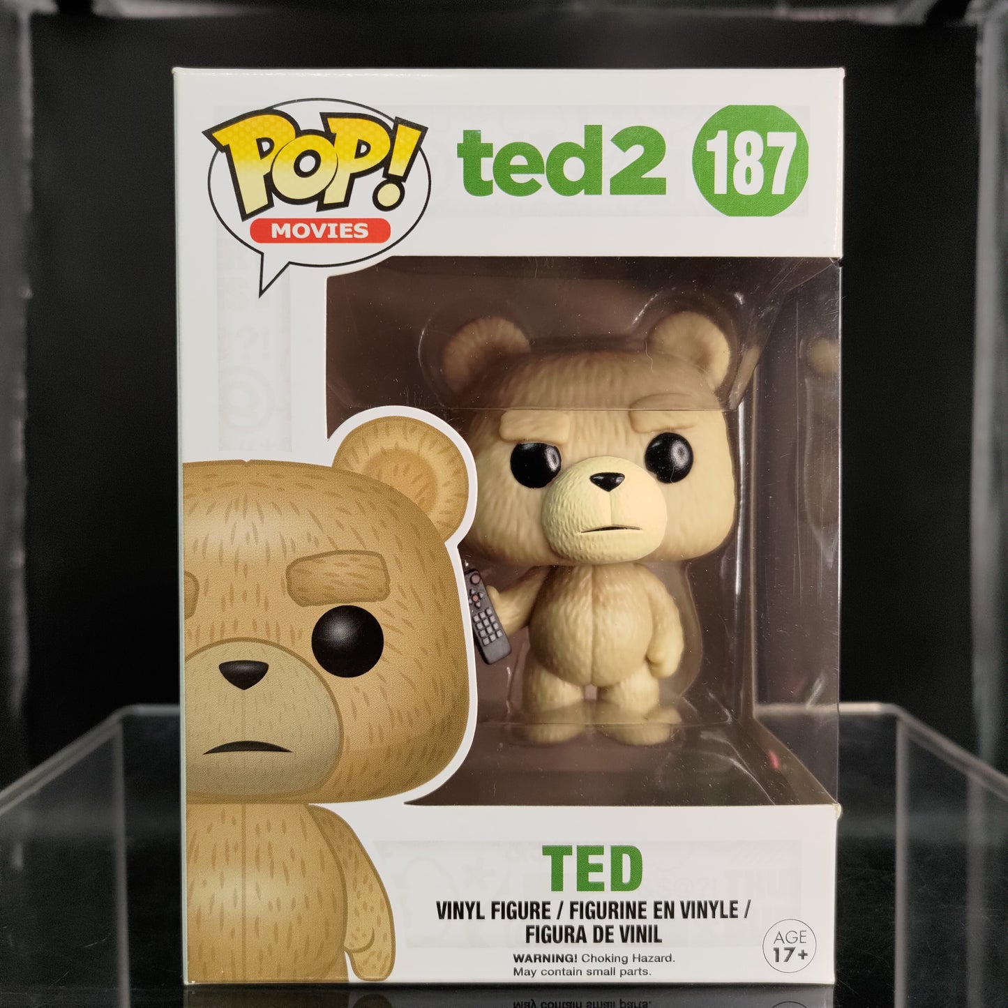 FUNKO POP! Vinyl Movies RARE Ted 2 #187 Ted (Remote) [VAULTED]