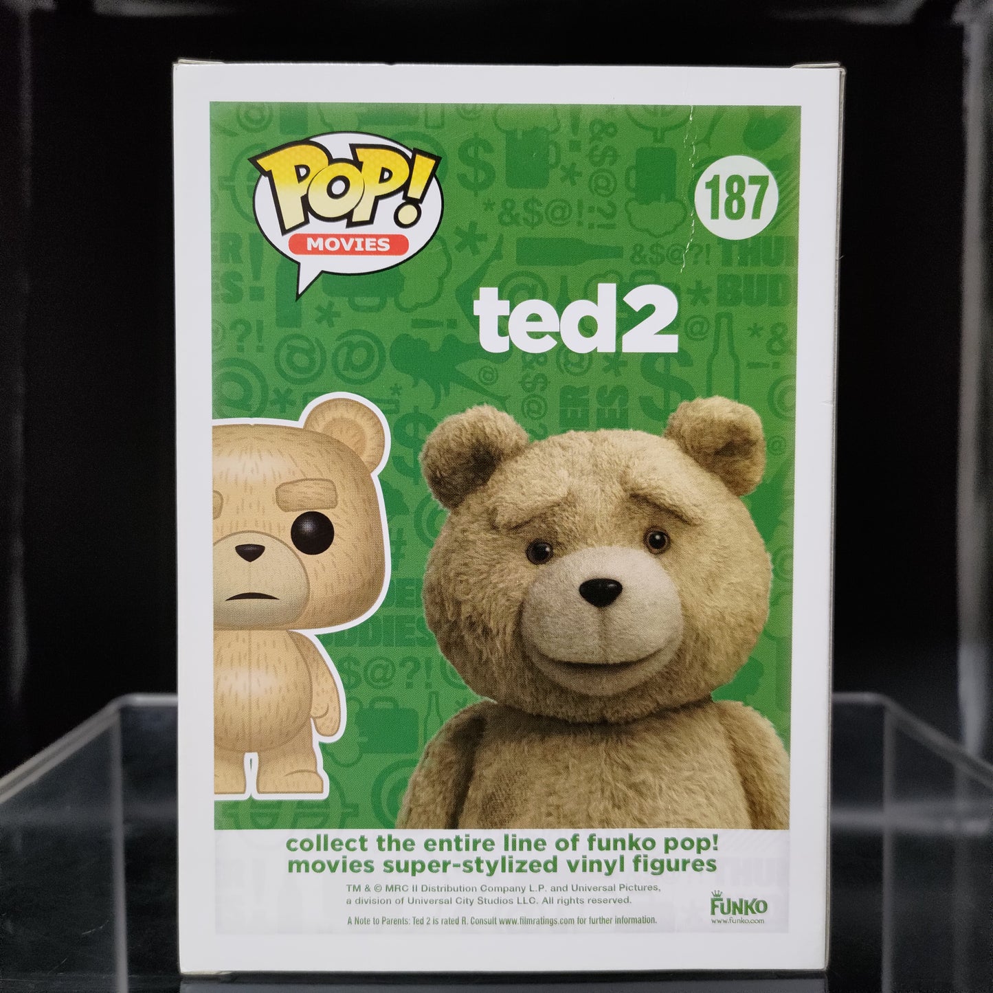 FUNKO POP! Vinyl Movies RARE Ted 2 #187 Ted (Remote) [VAULTED]