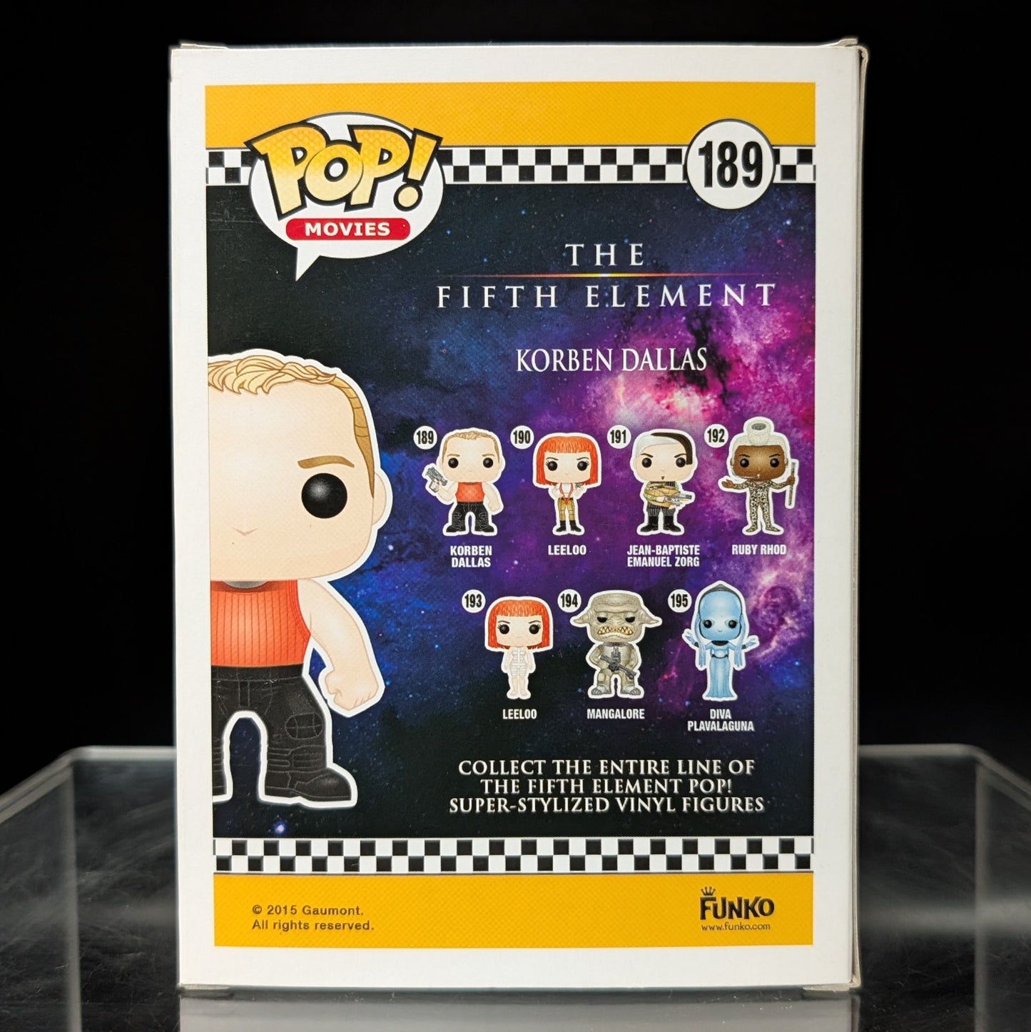 FUNKO POP! Vinyl Movies RARE The Fifth Element #189 Korben Dallas [VAULTED]