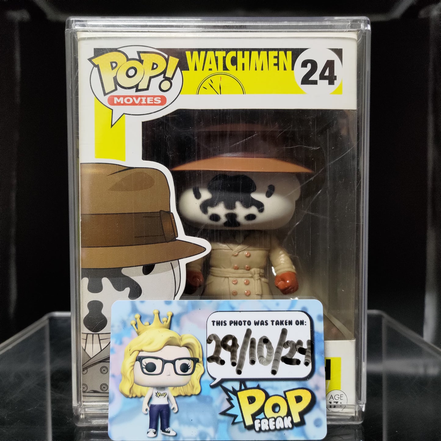 FUNKO POP! Vinyl Movies RARE Watchmen #24 Rorschach [VAULTED]