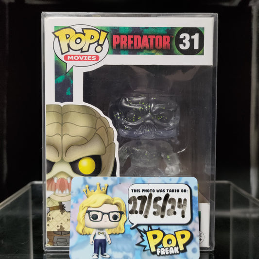 FUNKO POP! Vinyl Movies RARE Predator #31 Predator (Cloaked - Bloody) [Hot Topic] [VAULTED]