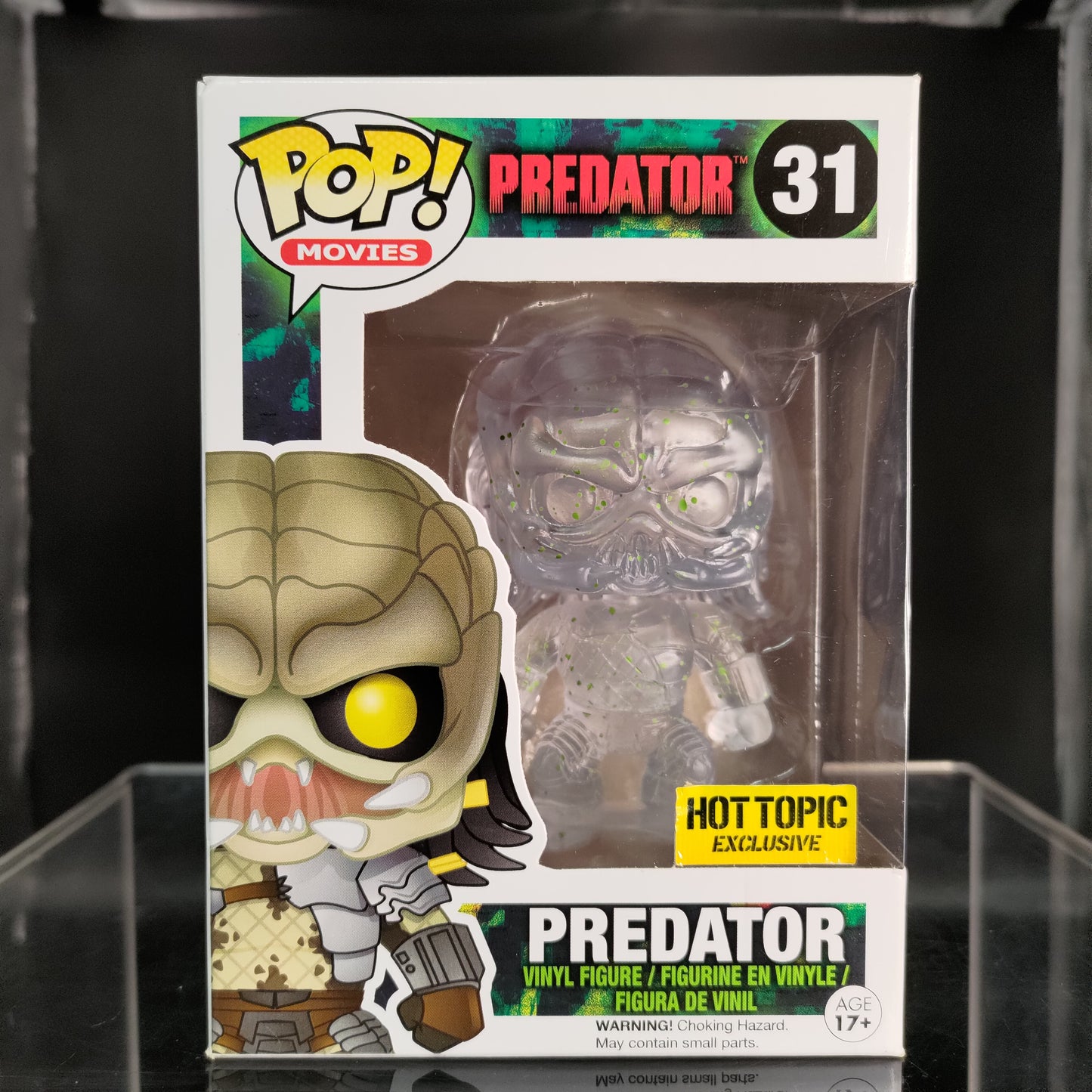 FUNKO POP! Vinyl Movies RARE Predator #31 Predator (Cloaked - Bloody) [Hot Topic] [VAULTED]