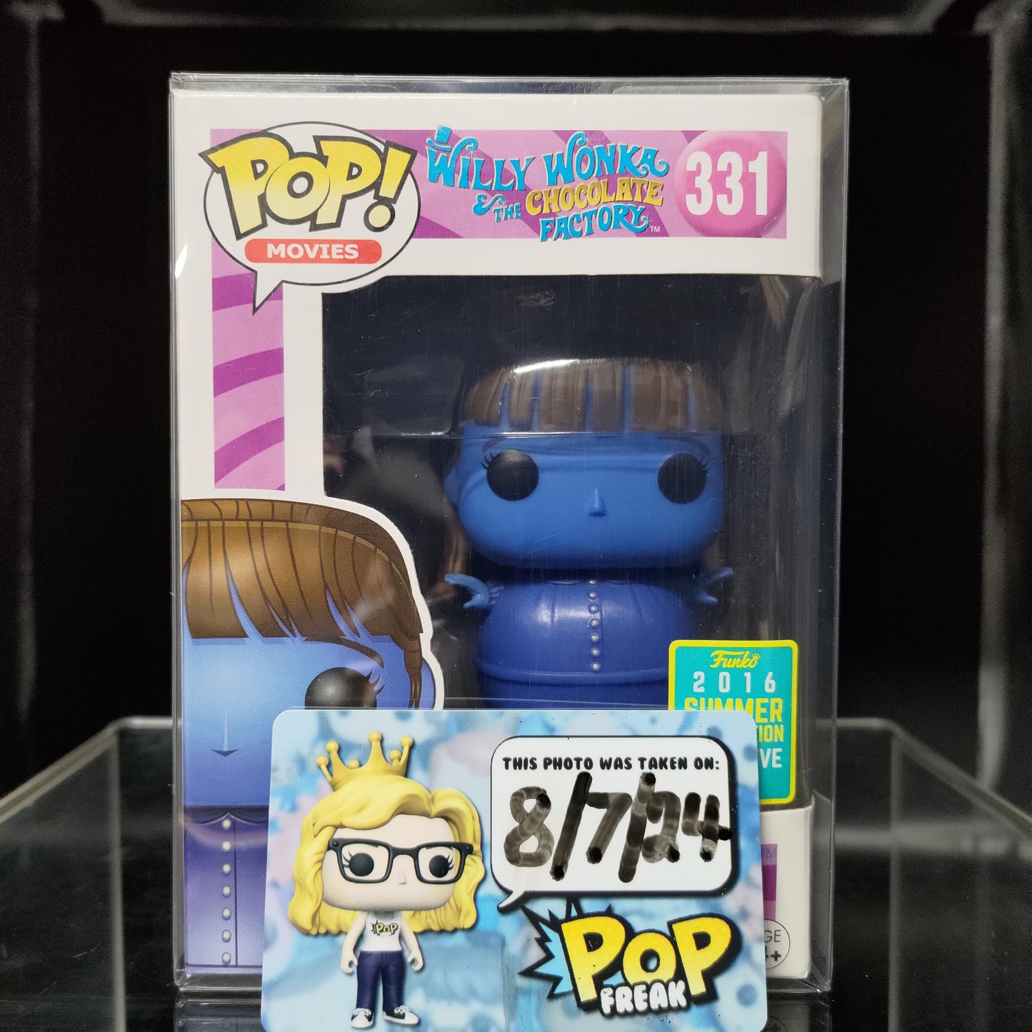 FUNKO POP! Vinyl Movies RARE Willy Wonka & The Chocolate Factory #331 Violet Beauregarde [Summer Convention] [VAULTED]