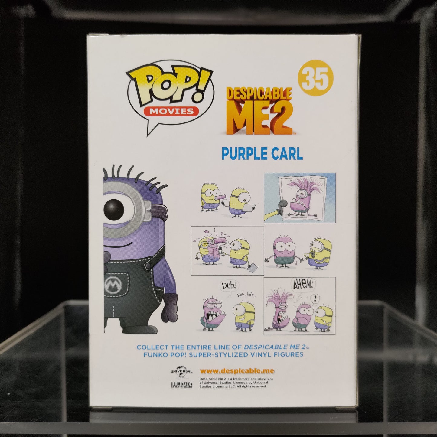 FUNKO POP! Vinyl RARE Despicable Me 2 #35 Purple Carl [Summer Convention (Stickerless)] [VAULTED]