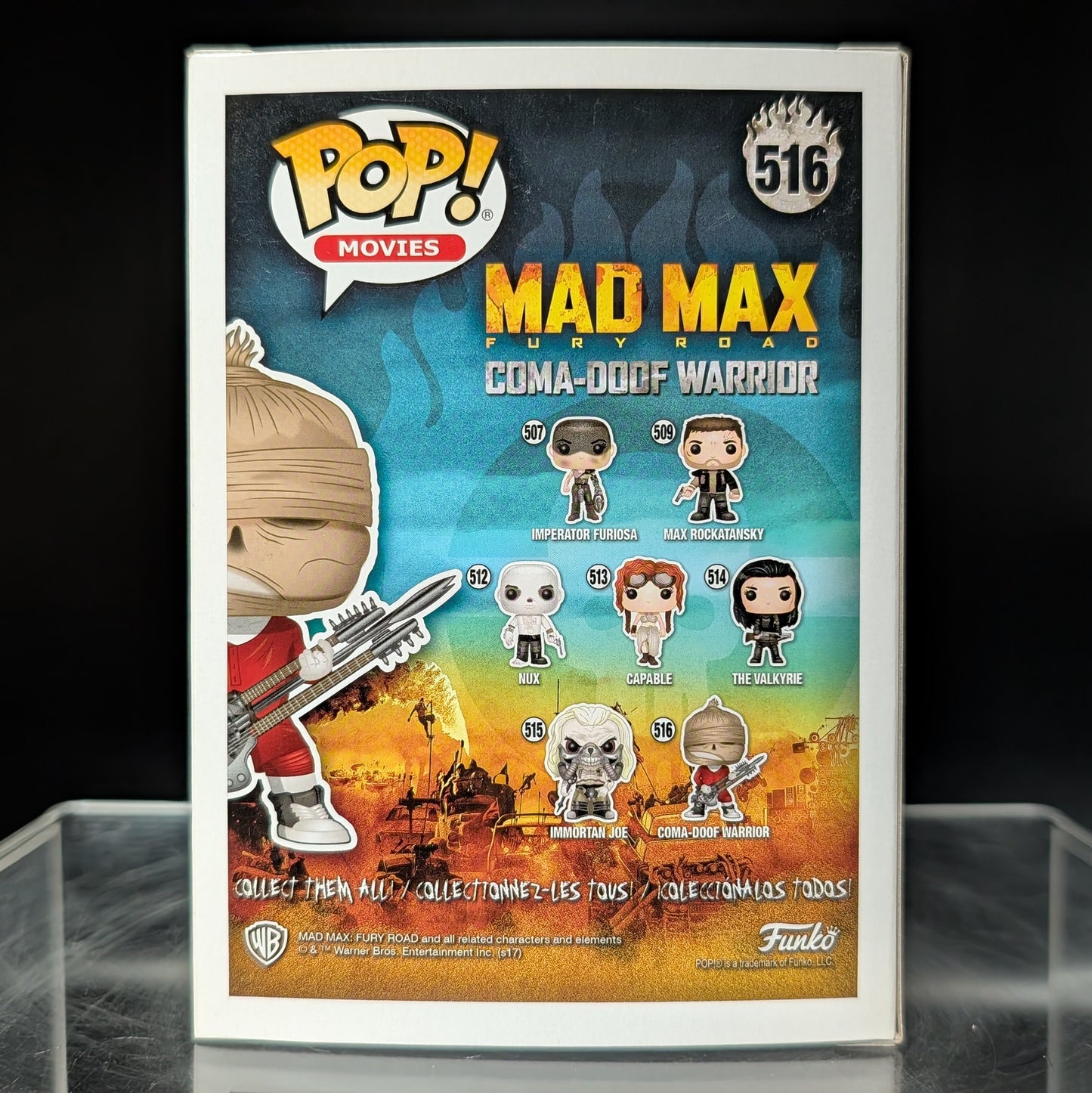 FUNKO POP! Vinyl Movies RARE Mad Max #516 Coma-Doof Warrior [VAULTED]