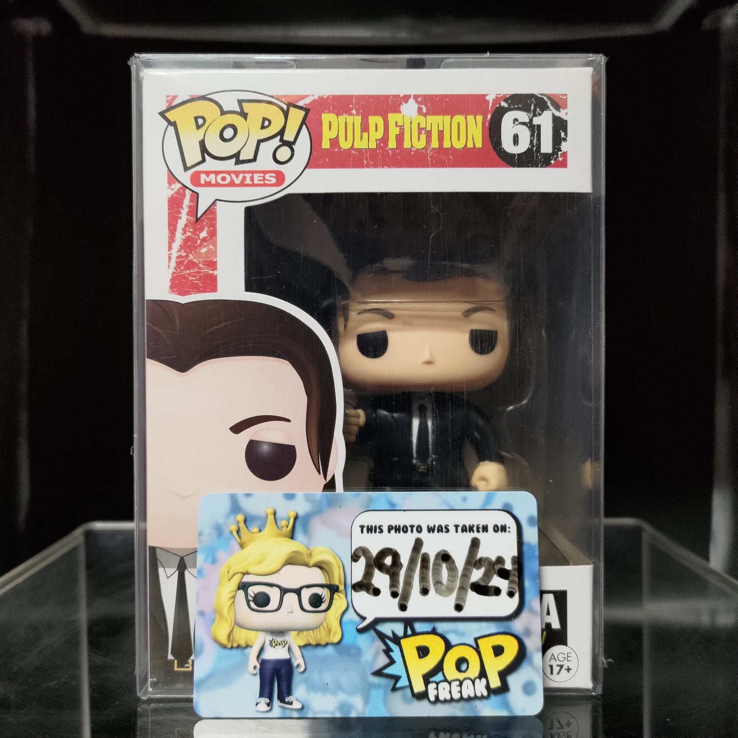 FUNKO POP! Vinyl Movies RARE Pulp Fiction #61 Vincent Vega [VAULTED]