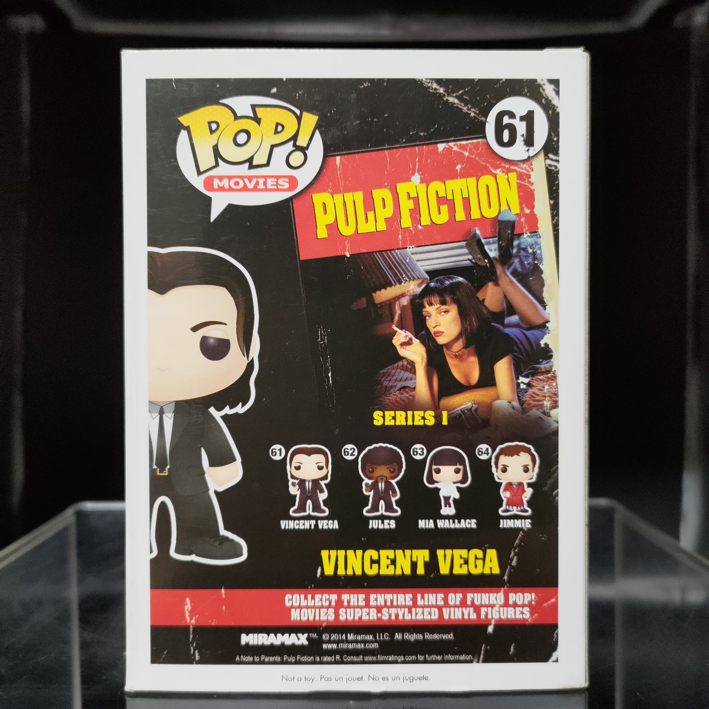 FUNKO POP! Vinyl Movies RARE Pulp Fiction #61 Vincent Vega [VAULTED]