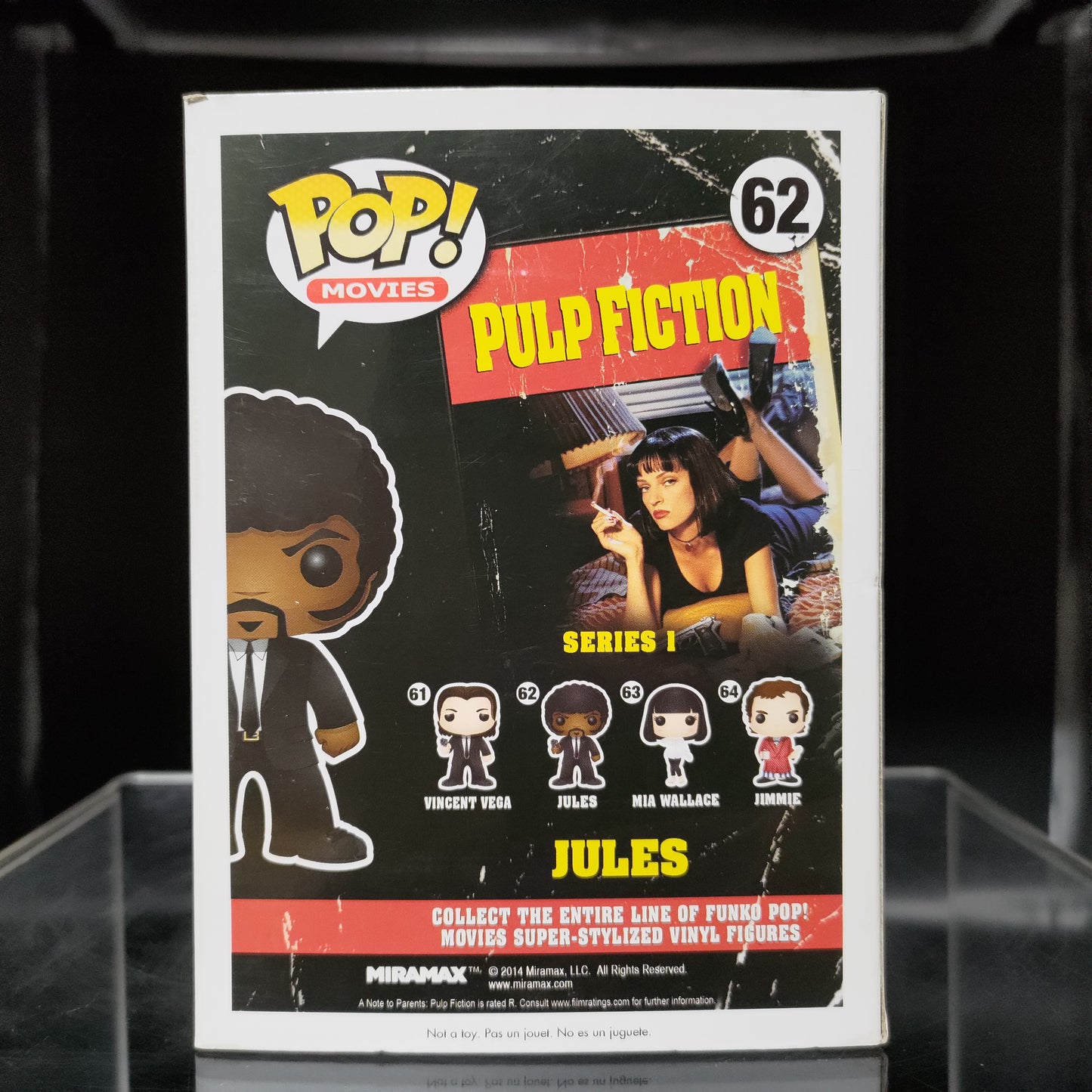 FUNKO POP! Vinyl Movies RARE Pulp Fiction #62 Jules [VAULTED]