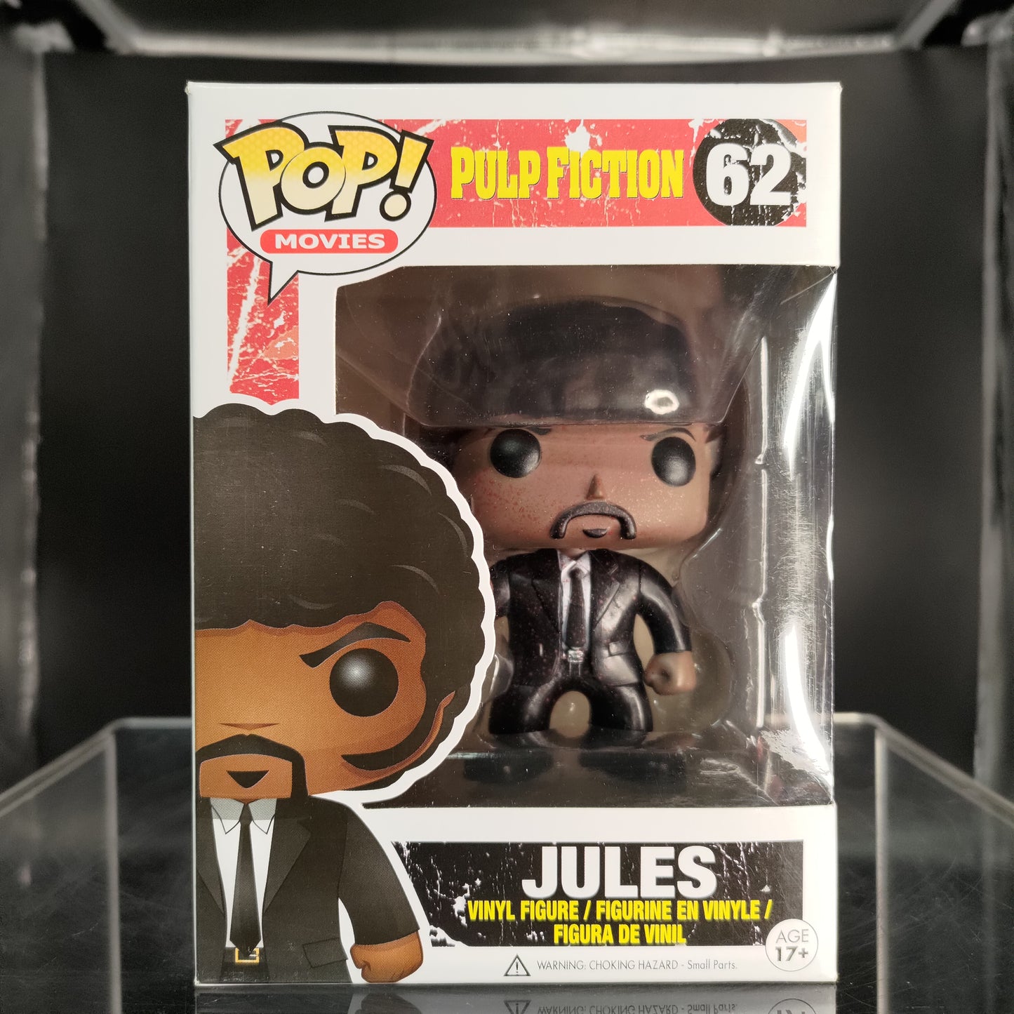 FUNKO POP! Vinyl Movies RARE Pulp Fiction #62 Jules (Bloody) [SDCC (Stickerless)] [VAULTED]