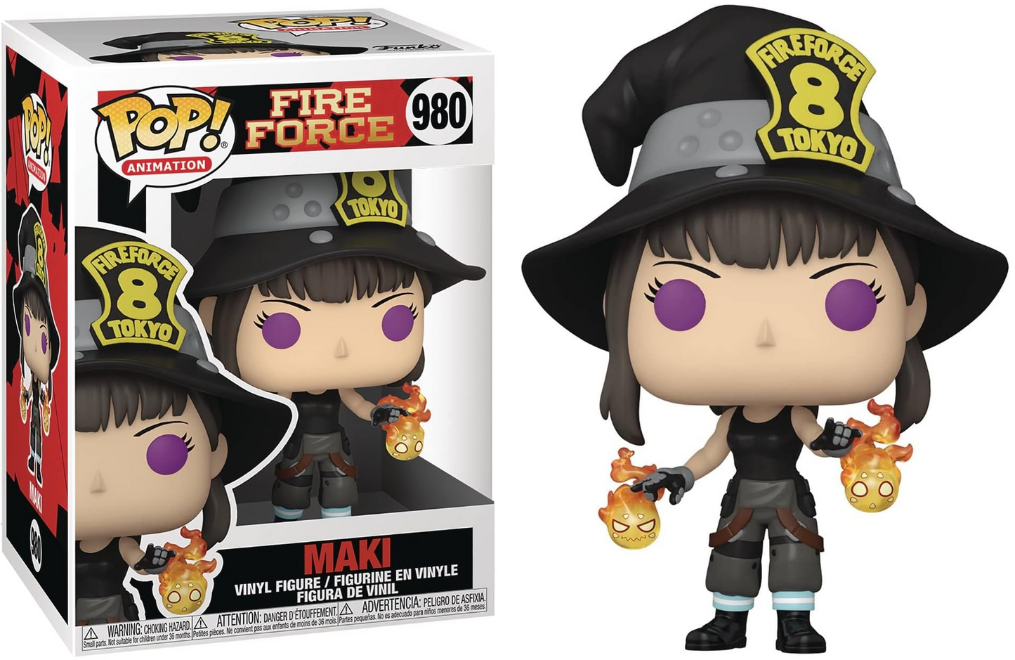 FUNKO POP! Vinyl Animation RARE Fire Force #980 Maki (Fire Force) [VAULTED]