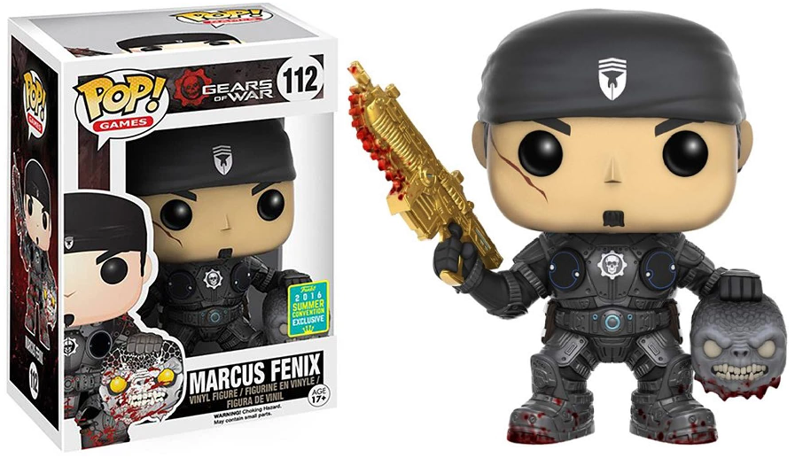 funko pop gears FUNKO POP! Vinyl Games RARE Gears of War #112 Marcus Fenix (w/ Head) ( – PopFreak