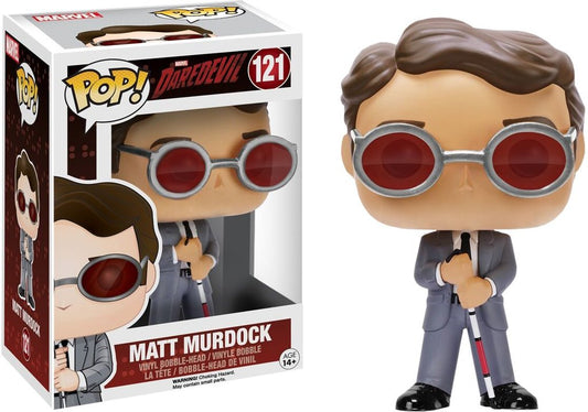 FUNKO POP! Vinyl Bobble-Head Marvel RARE Daredevil #121 Matt Murdock [VAULTED]