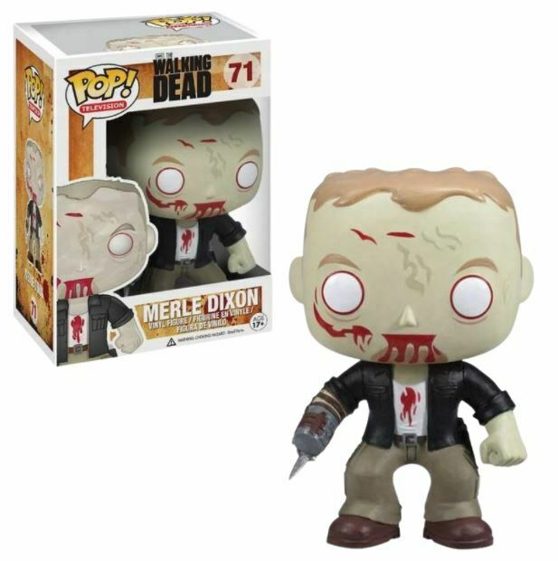 FUNKO POP! Vinyl Television RARE The Walking Dead #71 Merle Dixon (Zombie) [VAULTED]