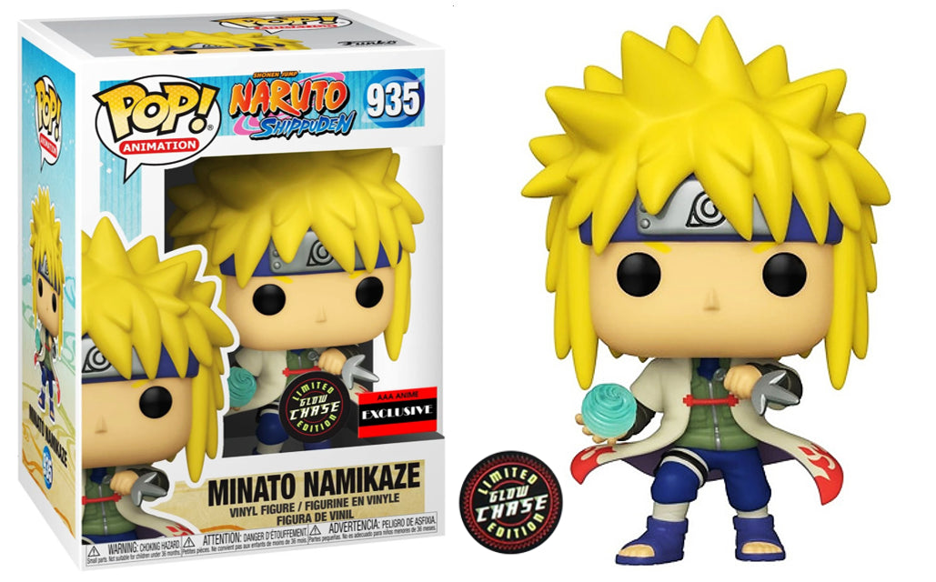 FUNKO POP! Vinyl Animation RARE Naruto Shippuden #935 Minato Namikaze (GITD) [Funko Special Edition | Chase] [VAULTED]