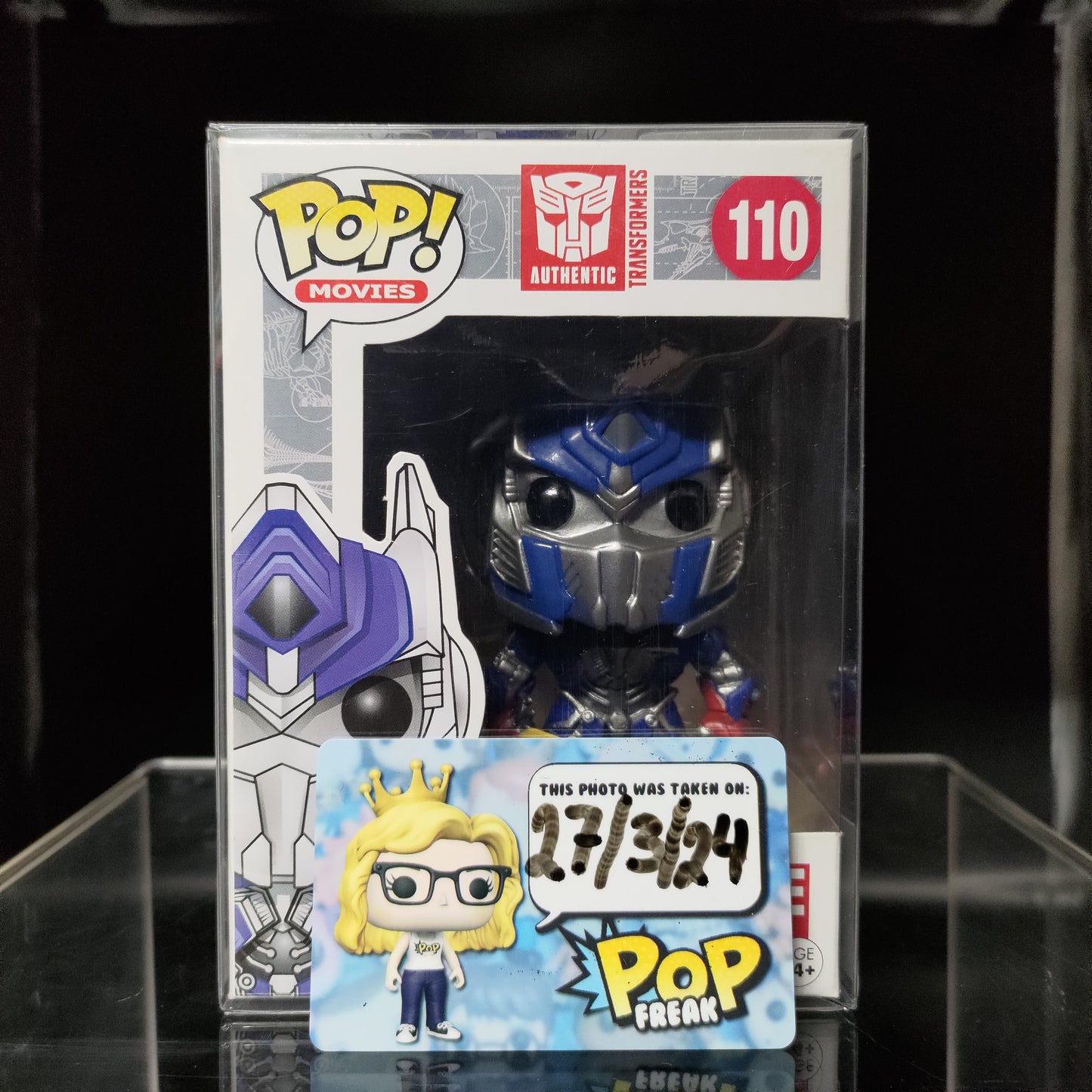 FUNKO POP! Vinyl Movies RARE Authentic Transformers #110 Optimus Prime (w/Sword) [Hot Topic (Stickerless)] [VAULTED]