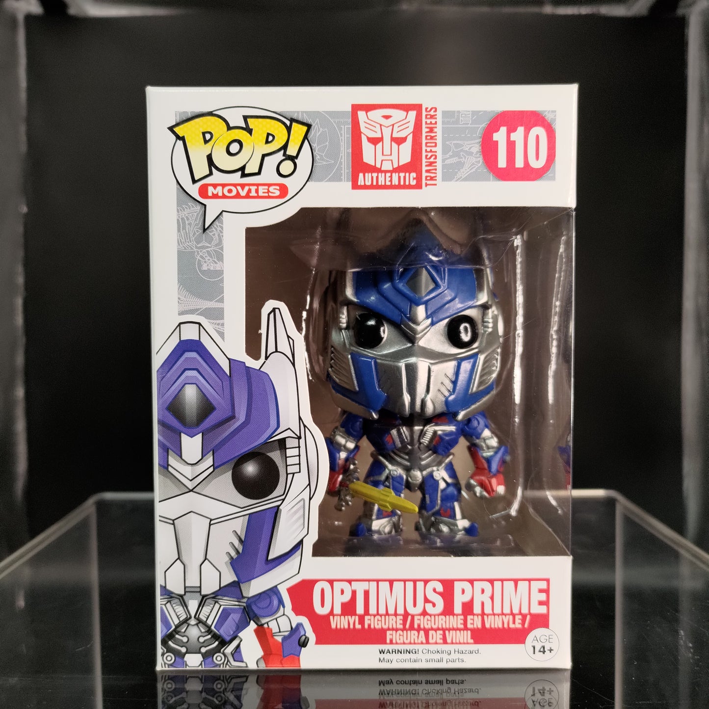 FUNKO POP! Vinyl Movies RARE Authentic Transformers #110 Optimus Prime (w/Sword) [Hot Topic (Stickerless)] [VAULTED]