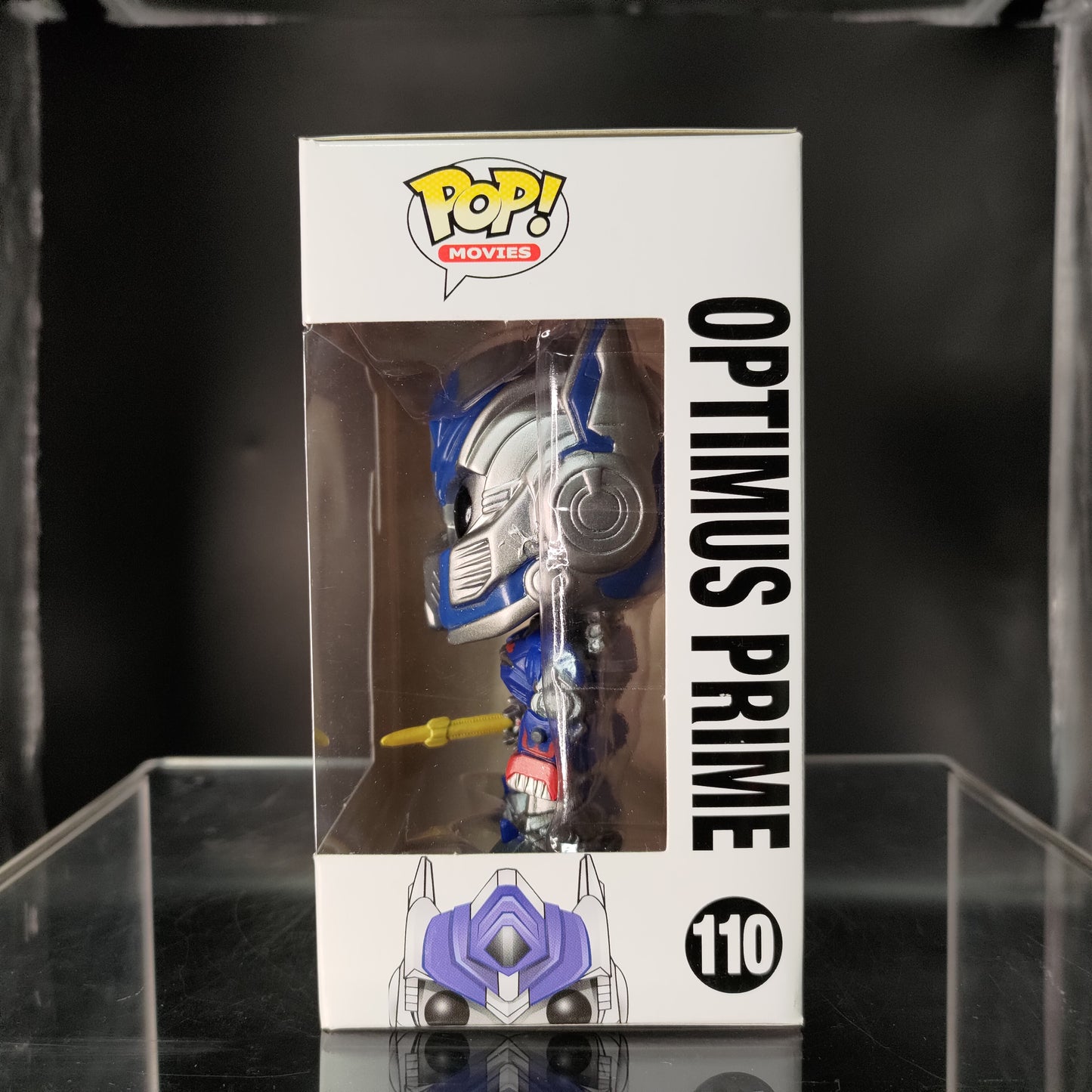 FUNKO POP! Vinyl Movies RARE Authentic Transformers #110 Optimus Prime (w/Sword) [Hot Topic (Stickerless)] [VAULTED]