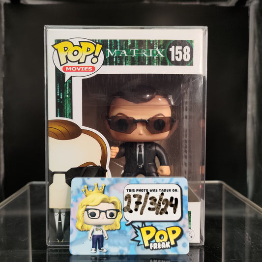 FUNKO POP! Vinyl Movies RARE The Matrix #158 Agent Smith [VAULTED]