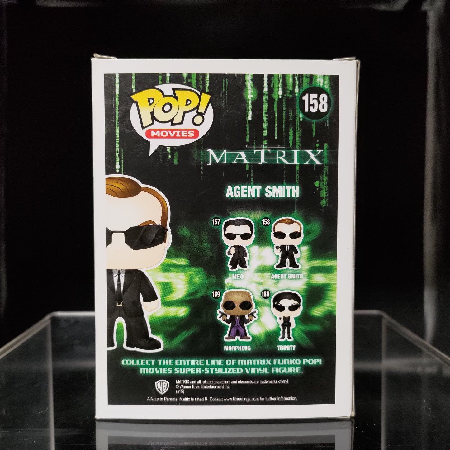 FUNKO POP! Vinyl Movies RARE The Matrix #158 Agent Smith [VAULTED]