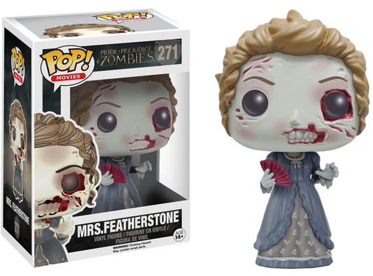 FUNKO POP! Vinyl Movies RARE Pride + Prejudice + Zombies #271 Mrs. Featherstone [VAULTED]