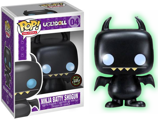 FUNKO POP! Vinyl Uglydoll RARE #04 Ninja Batty Shogun (GITD) [Chase] [VAULTED]