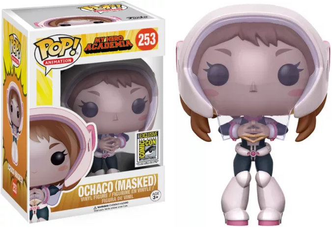 FUNKO POP! Vinyl Animation RARE My Hero Academia #253 Ochaco (Masked) [SDCC] [VAULTED]