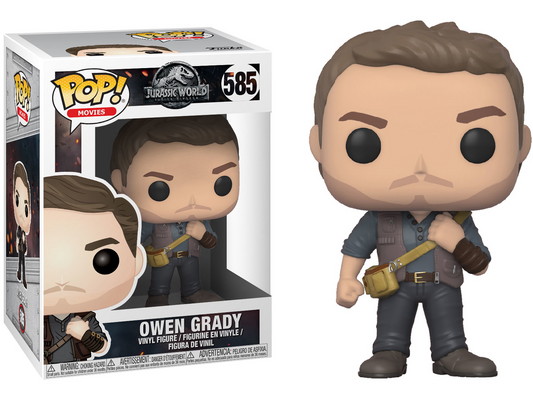 FUNKO POP! Vinyl Movies RARE Jurassic World #585 Owen Grady [VAULTED]