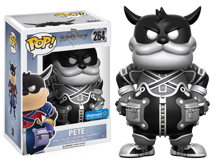 FUNKO POP! Vinyl Disney RARE Kingdom Hearts #264 Pete (Kingdom Hearts) (Black & White) [Walmart (Stickerless)] [VAULTED]