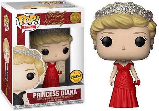 FUNKO POP! Vinyl Royals RARE #03 Diana, Princess of Wales (Red Dress) [Chase] [VAULTED]