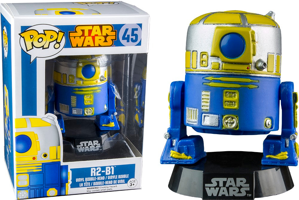 FUNKO POP! Vinyl Bobble-Head Star Wars RARE #45 R2-B1 [EB Games (Stickerless)] [VAULTED]