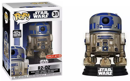 FUNKO POP! Bobble-Head Star Wars RARE #31 R2-D2 (Dagobah) [Funko Special Edition] [VAULTED]