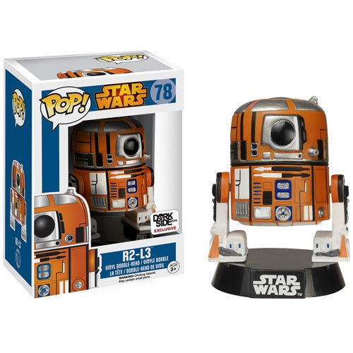 FUNKO POP! Vinyl Bobble-Head Star Wars RARE #78 R2-L3 [Underground Toys (Stickerless)] [VAULTED]