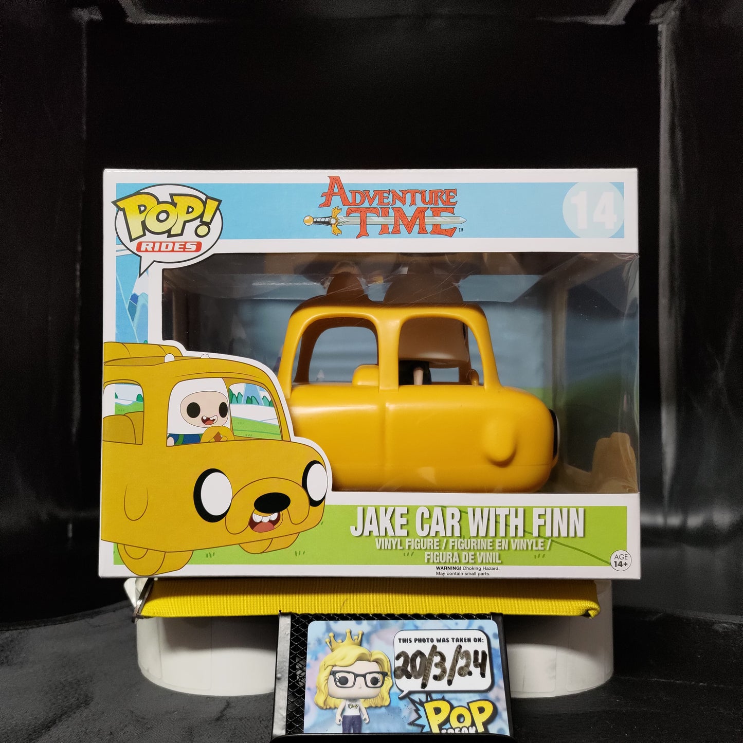 FUNKO POP! Vinyl Rides RARE Adventure Time #14 Jake Car with Finn [VAULTED]